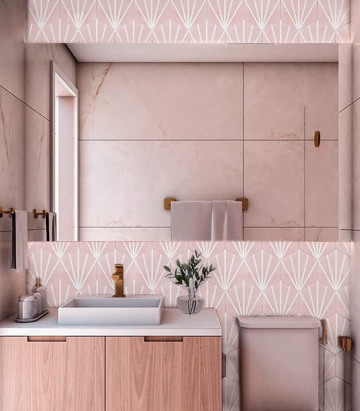 PORCELANATO BEST MERAKI ROSA  (19.8*22*8) 0.84 M2