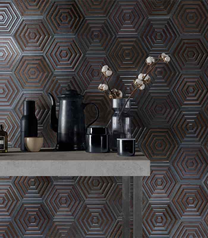 PORCELANATO BEST ORION HEXA IRON (19.8*22*8) 0.84 M2