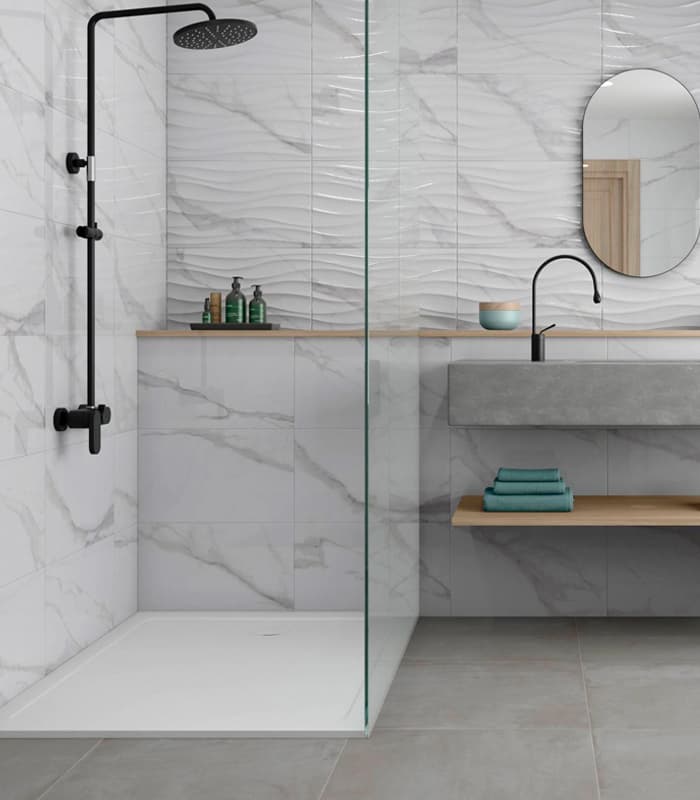 CERAMICA  AT RLV PORTOFINO BCO BRILLO (33.3x55) 1.84 M2 (YCG1)