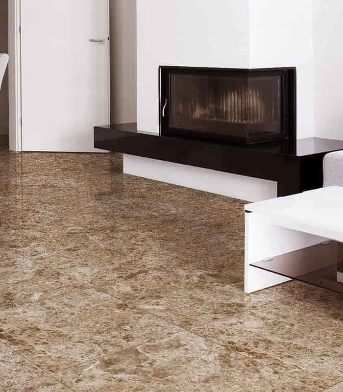 PORCELANATO  KALAHARI MARRON BRILLANTE RECT PRIM (60x60) 1.44M2