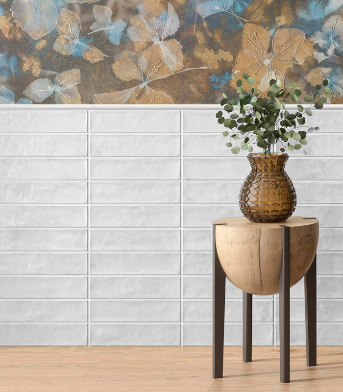 CERAMICA PAM RVTO MAYOLICA PERLA (7.5*30) MUESTRA                               