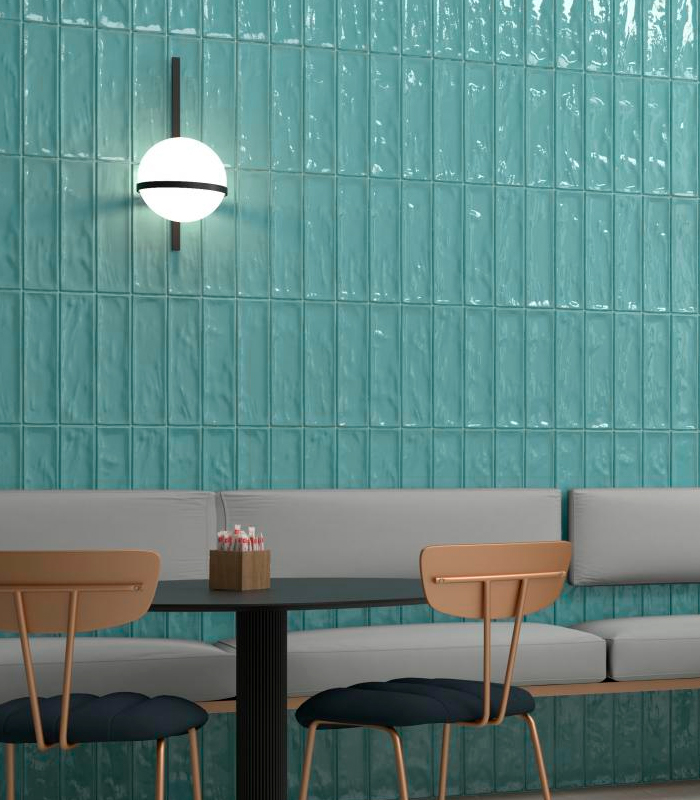 CERAMICA PAM RVTO MAYOLICA TURQUESA (7.5*30) MUESTRA                            