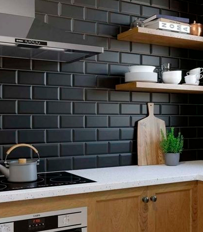 CERAMICA PAM SUBWAY NEGRO MA (7.5*15) MUESTRA                                   