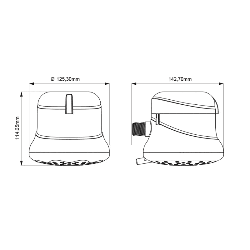 DUCHA FV ELECTRICA SENSACION 127V BL (E135.03 DH BL)