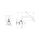 LLAVE FV PARED PICO ALTO-CAPRI-CR (E420.01/71 CR)