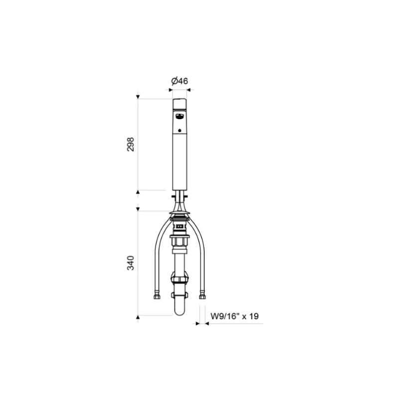 JGO. FV MONOC. ALTO P/LAVABO VESSEL IGUAZU CROMO (E181.03/L5 CR)