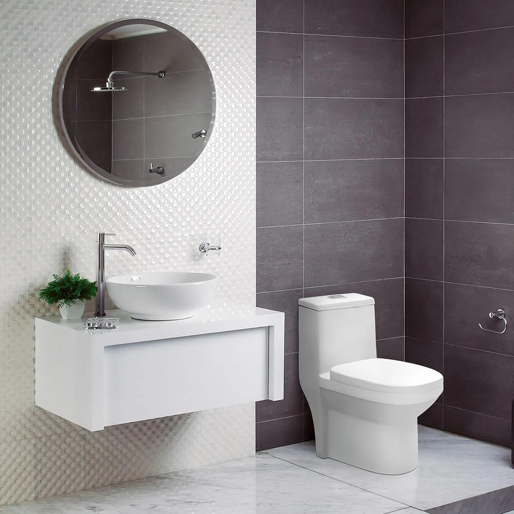 BOWL GRA BARI BLANCO CON ROBOSE CROMADO