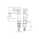 PORTO MONOMANDO BAJO LAVAMANOS MEZCLADOR