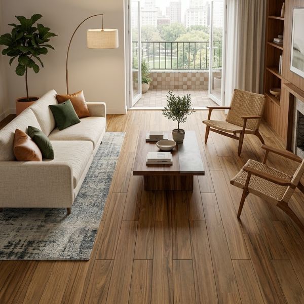 CERAMICA CSL PARALELO CASTAÑO (20*61) 1.86 M2