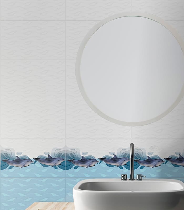 CERAMICA  MAVI BLANCO (24x40) 1.76 MT