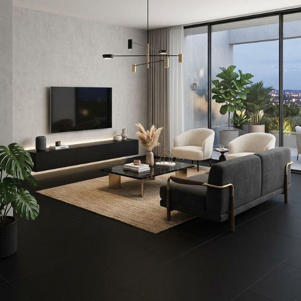 PORCELANATO GRA PARMA NEGRO THINR C1 (59*59) 2.09MT