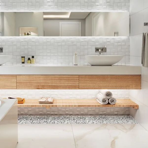 PORCELANATO PORT SENSORIAL FORMA WH MATTE (33*100) (01051112) 1 M2