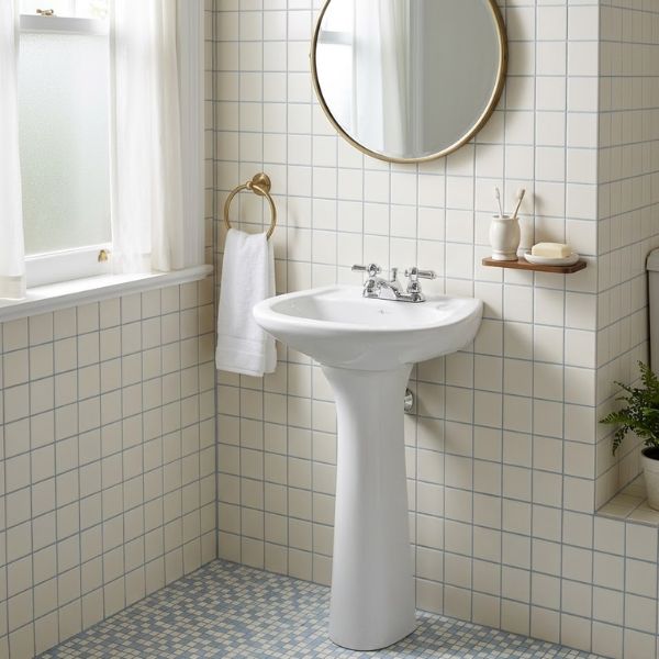 LAVATORIO FV ROMA PREMARCADO BLANCO C/COLUMNA (E213-BL)