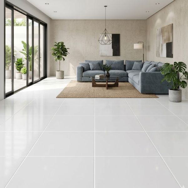 PORCELANATO ECU AGORA BLANCO BRILLANTE RECT STD (60*60) 1.80 MT