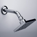 DUCHA FV CUADRADA PLASTICA 10CM CROMO (E120.50DH CR)