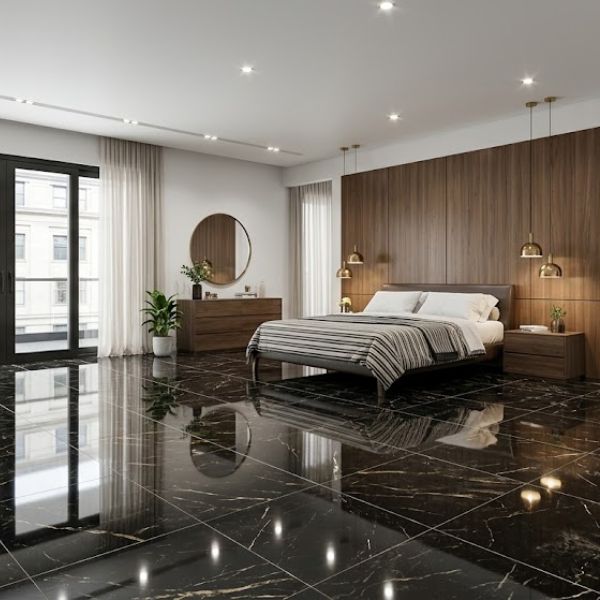 PORCELANATO TREN  LAURENT BLACK HG C1  (60*120) 1.44 M2 (68CJ*P)