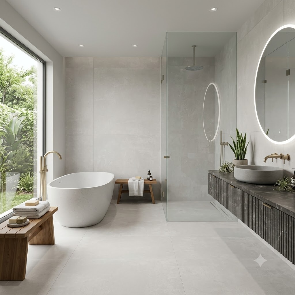 PORCELANATO GRA PLASTER LIGHT GRAY THINR STD (60*120) 2.88MT