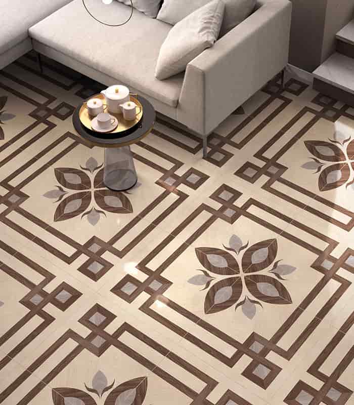CERAMICA RIA FIORI BEIGE 43x43 PRIM (1.90 MT2)