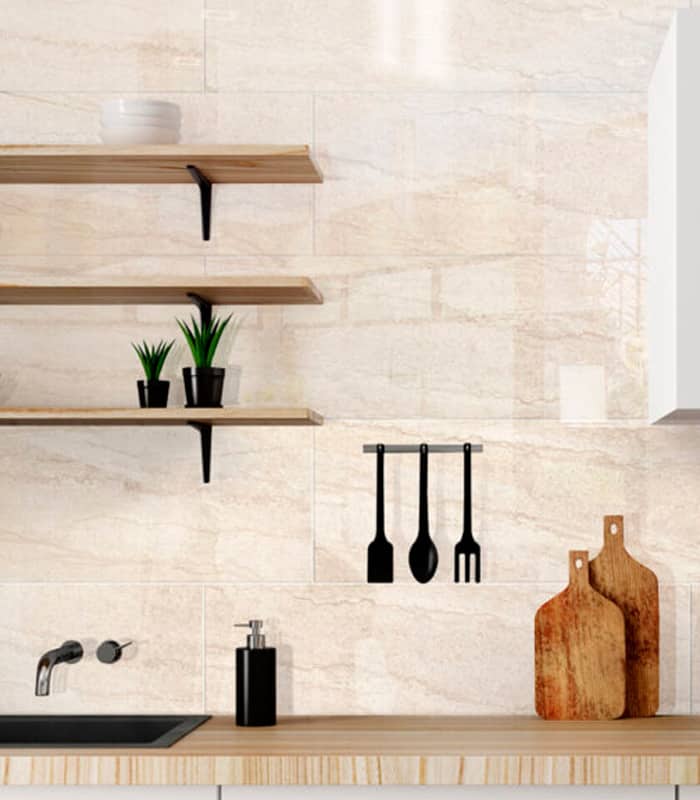 CERAMICA  ANTAR CREMA BRILLANTE (25*75) 1.50 M2