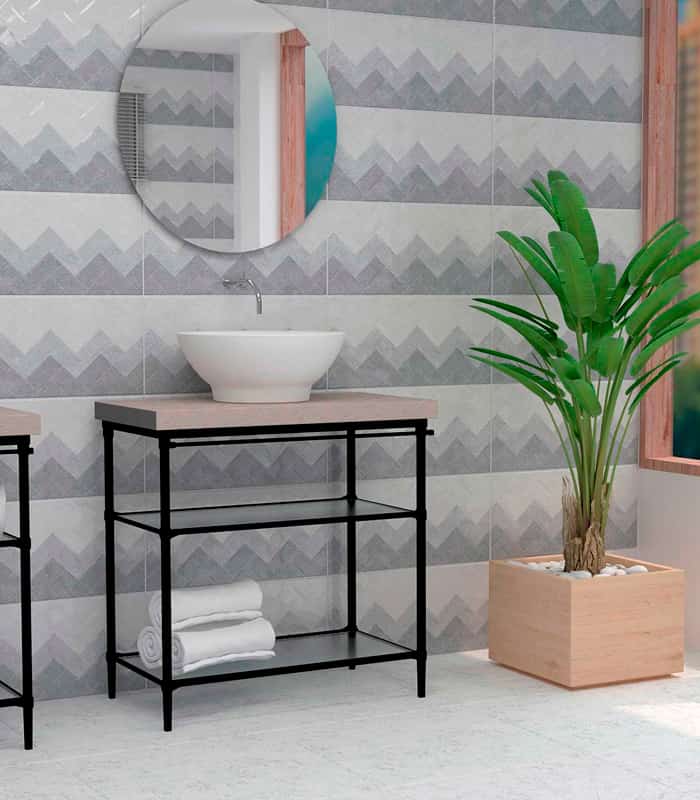 CERAMICA  BASKET GRIS ( 24.5*50) 1.96M2 ( 51 Cj*P)