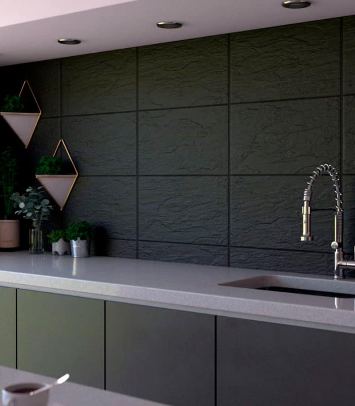 CERAMICA  BASALTICO NEGRO (32.3*56) 1.45 M2