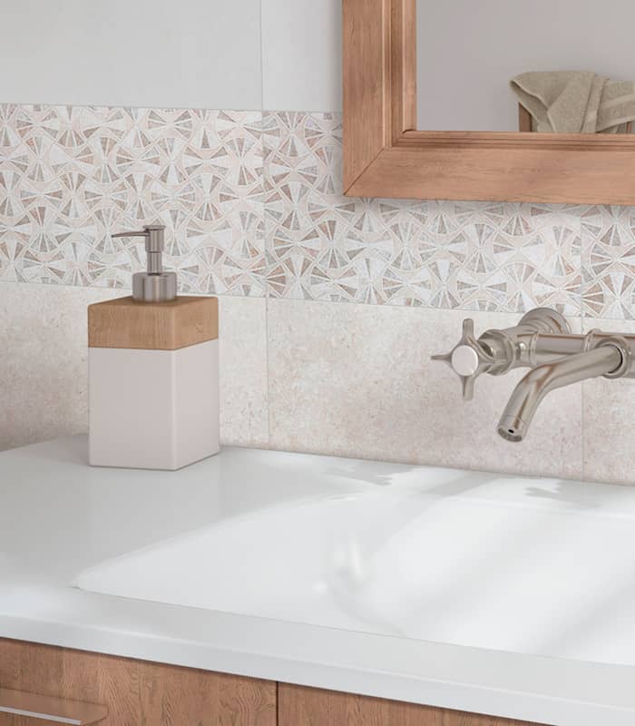 CERAMICA  LISKAM BLANCO (25x44) 1.65MT