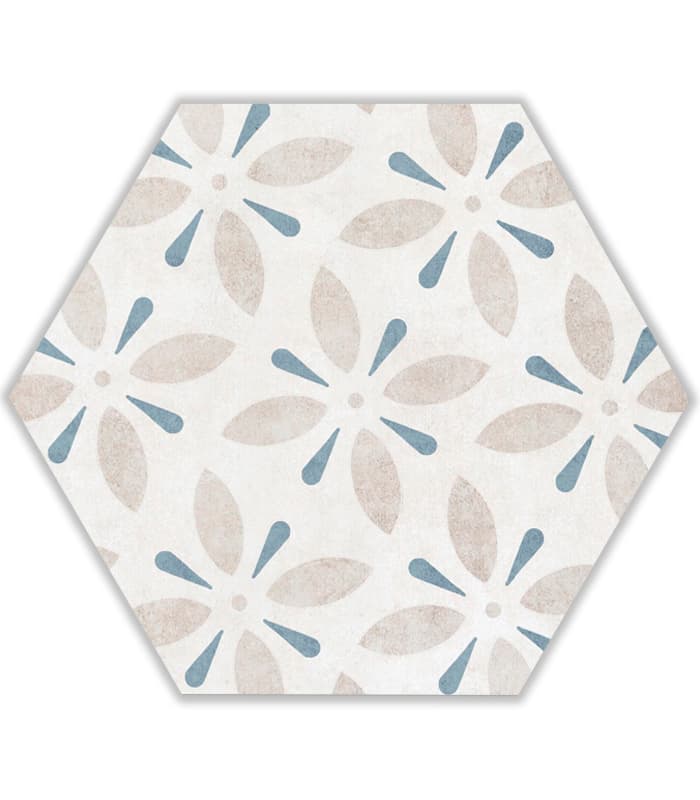 CERAMICA PAM AT. HEX. ALPHA MIX AZUL (25.8*29) 1M2 (11D)