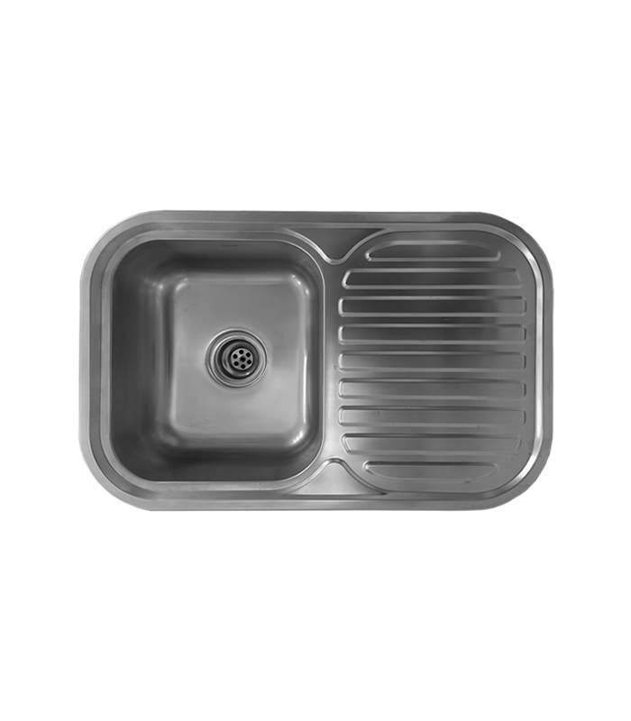 FREGADERO UN POZO C-ESCURRIDOR 75X49X18 CM