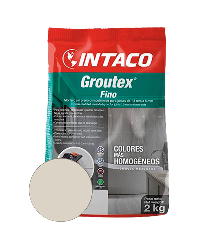 INT GROUTEX FINO BLANCO HUESO 2KG