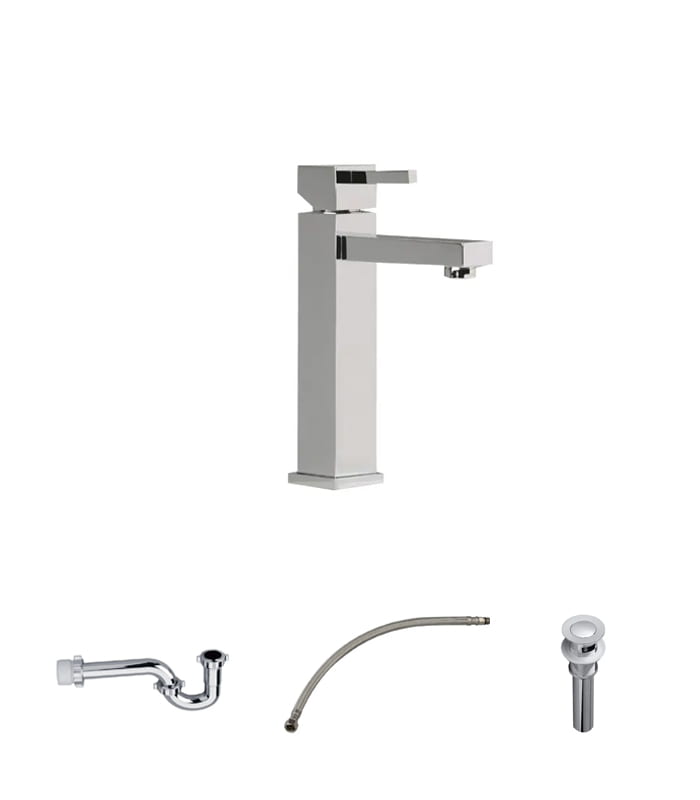 JGO.FV MONOC.ALTO P/LAVABO VESSEL DOMINIC CROMO (E181.03/85 CR)