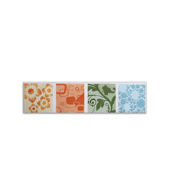 CENEFA CENEFARTE VASSILY BLANCO(6X25)(48 UND)DECORADOS