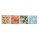 CENEFA CENEFARTE VASSILY BLANCO(6X25)(48 UND)DECORADOS