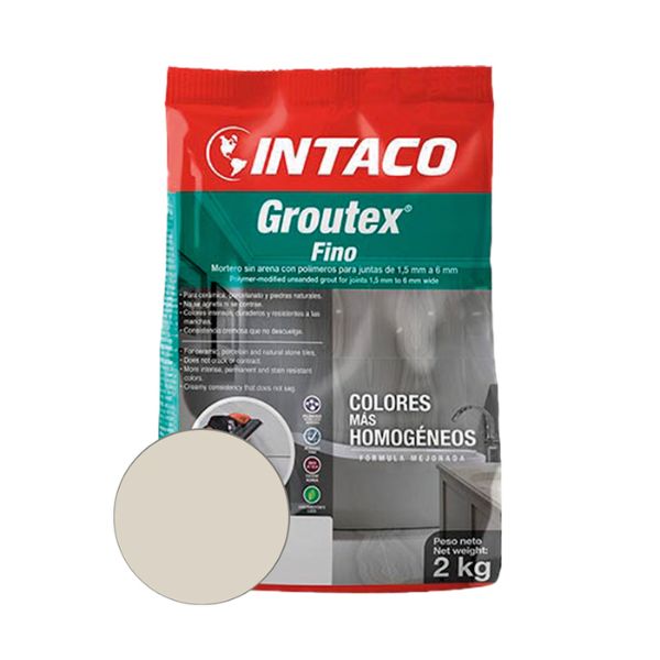 INT GROUTEX FINO BLANCO HUESO 2KG