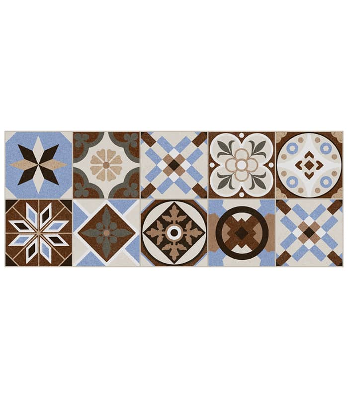 CERAMICA  SQUARE COLORS DECO (18.7x46.6 ) 1.13 MT