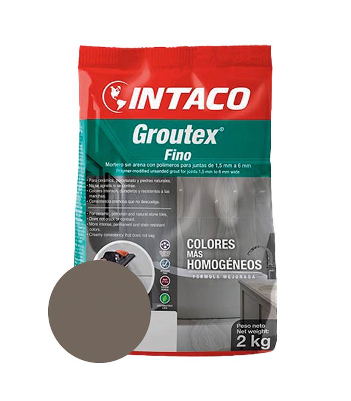 INT GROUTEX FINO CAFE OSCURO 2KG